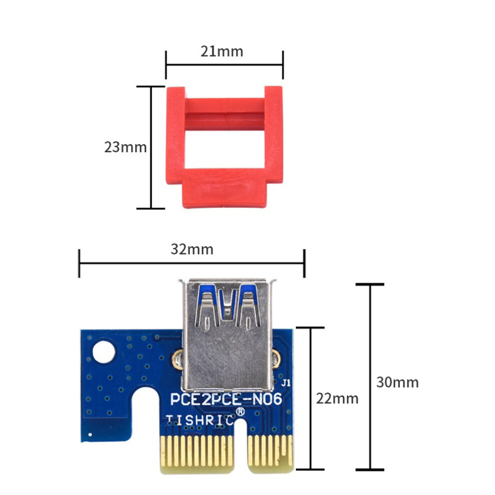 stuks PCIe Riser Clip Lock Mining PCIE Riser 1X Retainer Verticale ...
