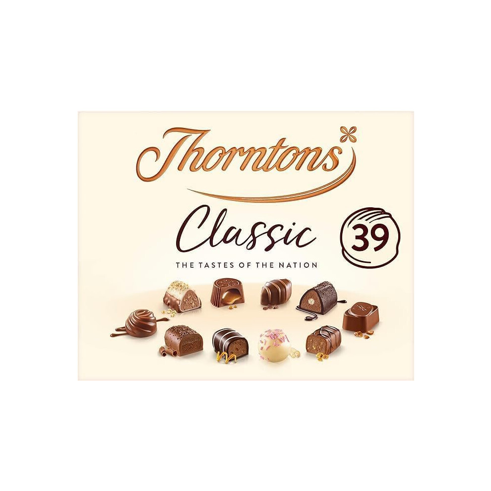 Kidzbuzz Thorntons Classic Of Milk, Dark & White Chocolate 449G (Pack Of 2)