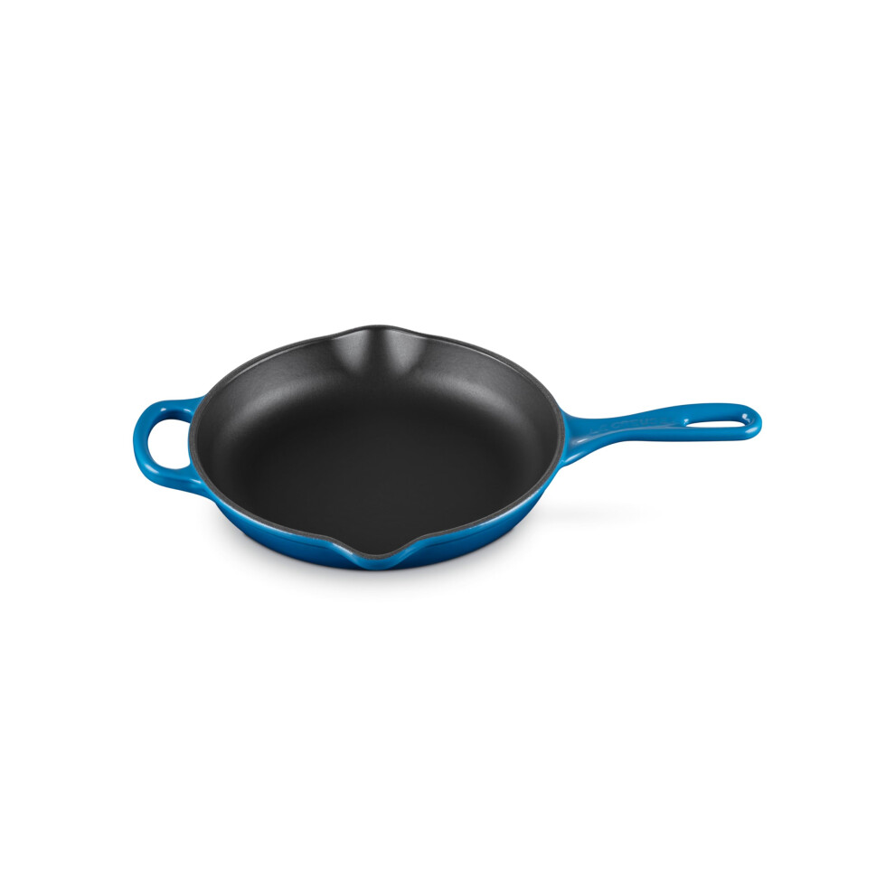 Le Creuset Enameled Cast Iron Signature Iron Handle Skillet  9"""" (1-3/8 qt.)  Marseille