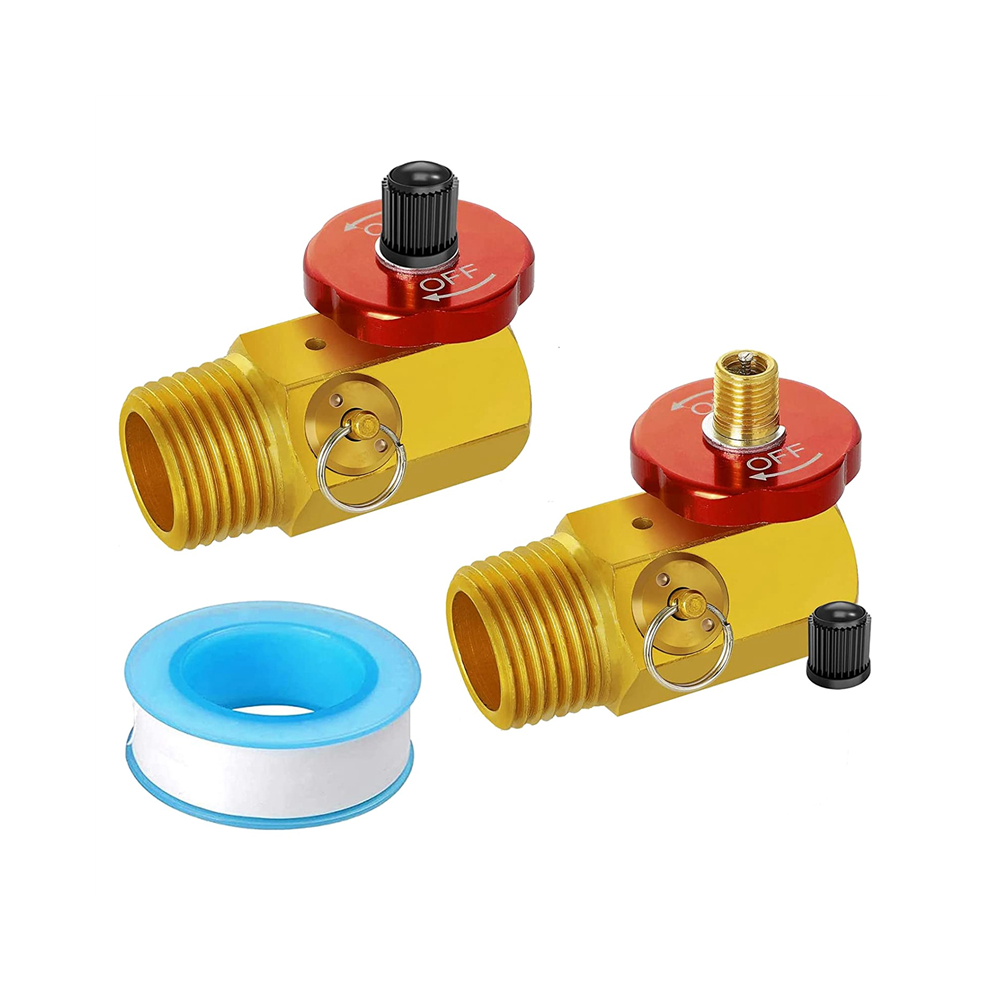 2Er-Pack Lufttankverteiler Mit FüLlanschluss, Sicherheitsventil Und 1/2 Zoll Npt-Tank X 1/4 Zoll Npt-Schlauch X 1/8 Zoll Npt-MessgeräT-image