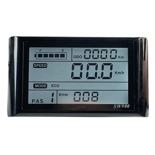 Ebike SW900 LCD Display Control Electric Bicycle Speed Meter Waterproof Plug Record Instrument Control/Setting 24-72V 1