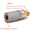 2Pcs Metal Extended PCP Air Charging Quick Release Adapter Socket 1/8 BSP Tool Accessories 5