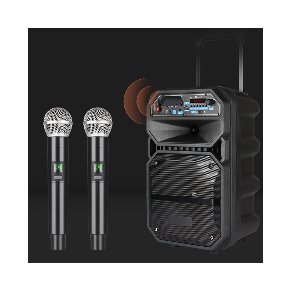 Microphone sans fil professionnel UHF pour enregistrement, karaoké, portable, 1 canal, batterie au lithium, pour scène, église, école