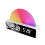 Réveil avec simulateur d'aube, lampe de chevet multicolore avec chargeur USB, blanc 3