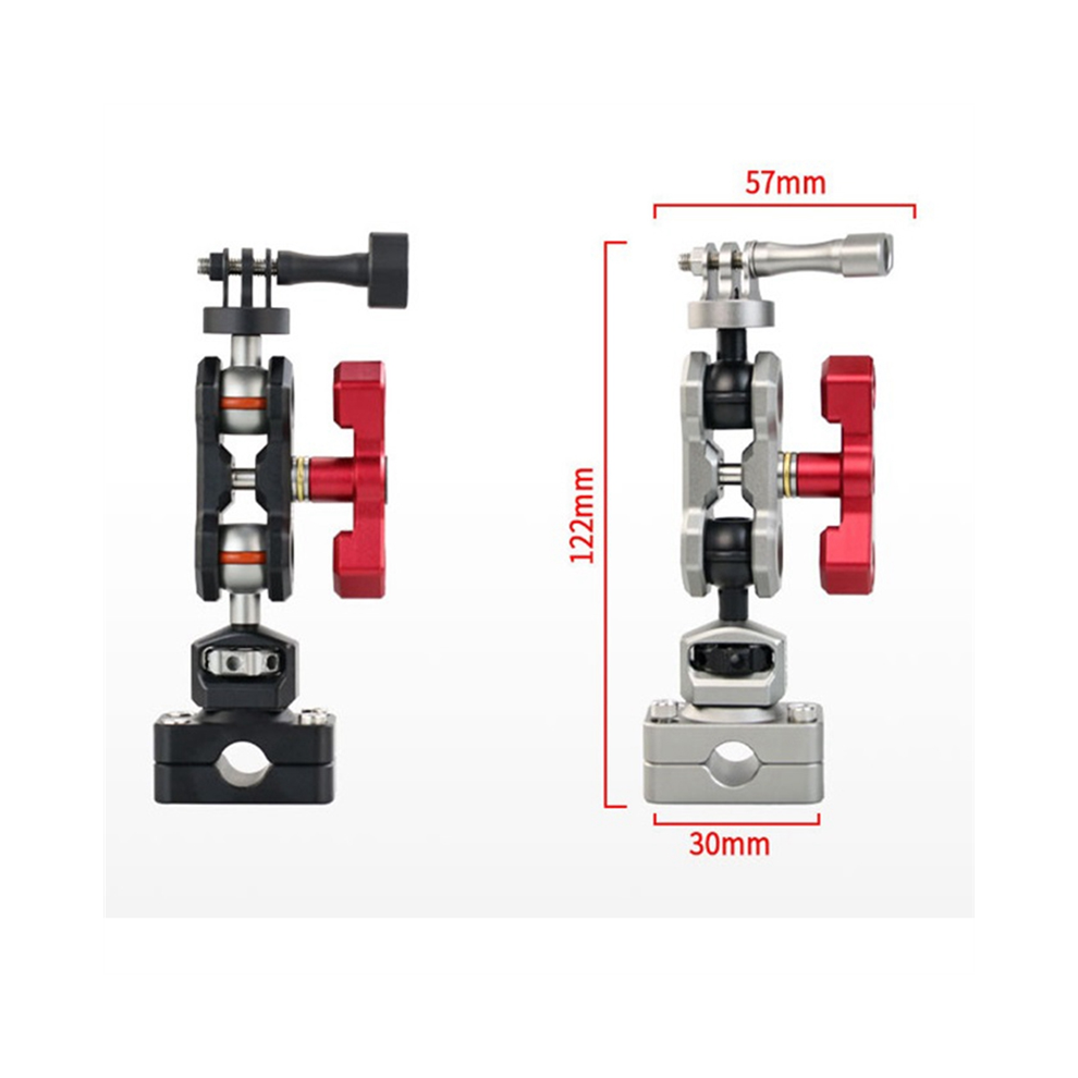 Videoaufzeichnung Fahrzeug Langlebiger, einstellbarer Winkel-Innenkamerahalter G09 Camcorder-Zubehör Kopfstützenhalterung, Titan