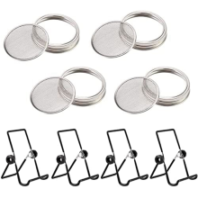 Tampa para germinação, acessórios para kit de germinação de potes, aço inoxidável para potes com boca de 86 mm