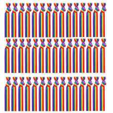 Bandana arco-íris unissex com 100 peças, lenço gay, pulseira, mês do orgulho