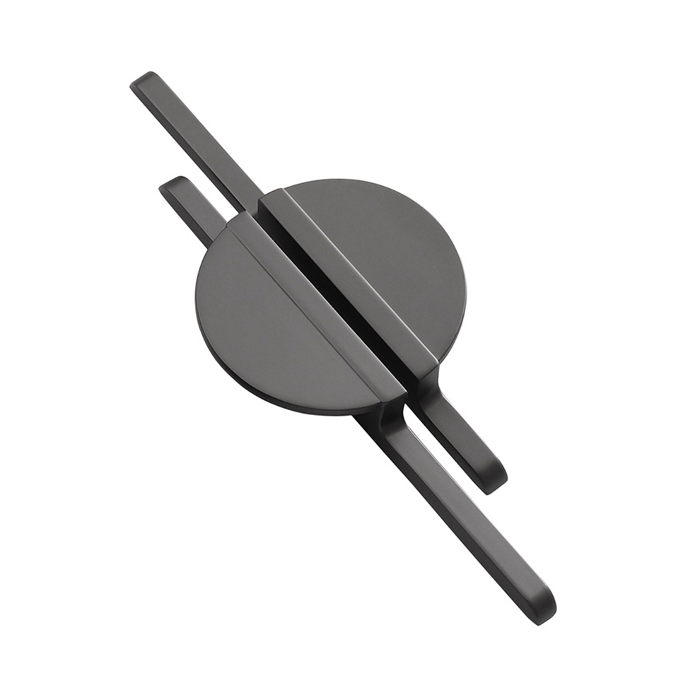 Simple Semi-Circular Black Handle Nordic Style Cabinet Door Drawer Wardrobe Zinc Alloy 4852133145327