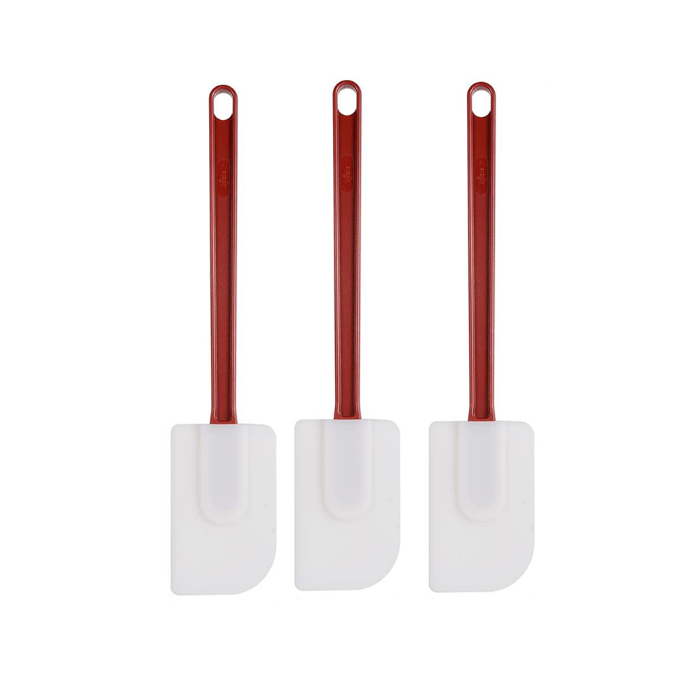 Typecat 3Pack Spatulas Silicone Heat Resistant, Spatula Silicone Rubber Scraper Spatula 10 Inches, Kitchen Use A