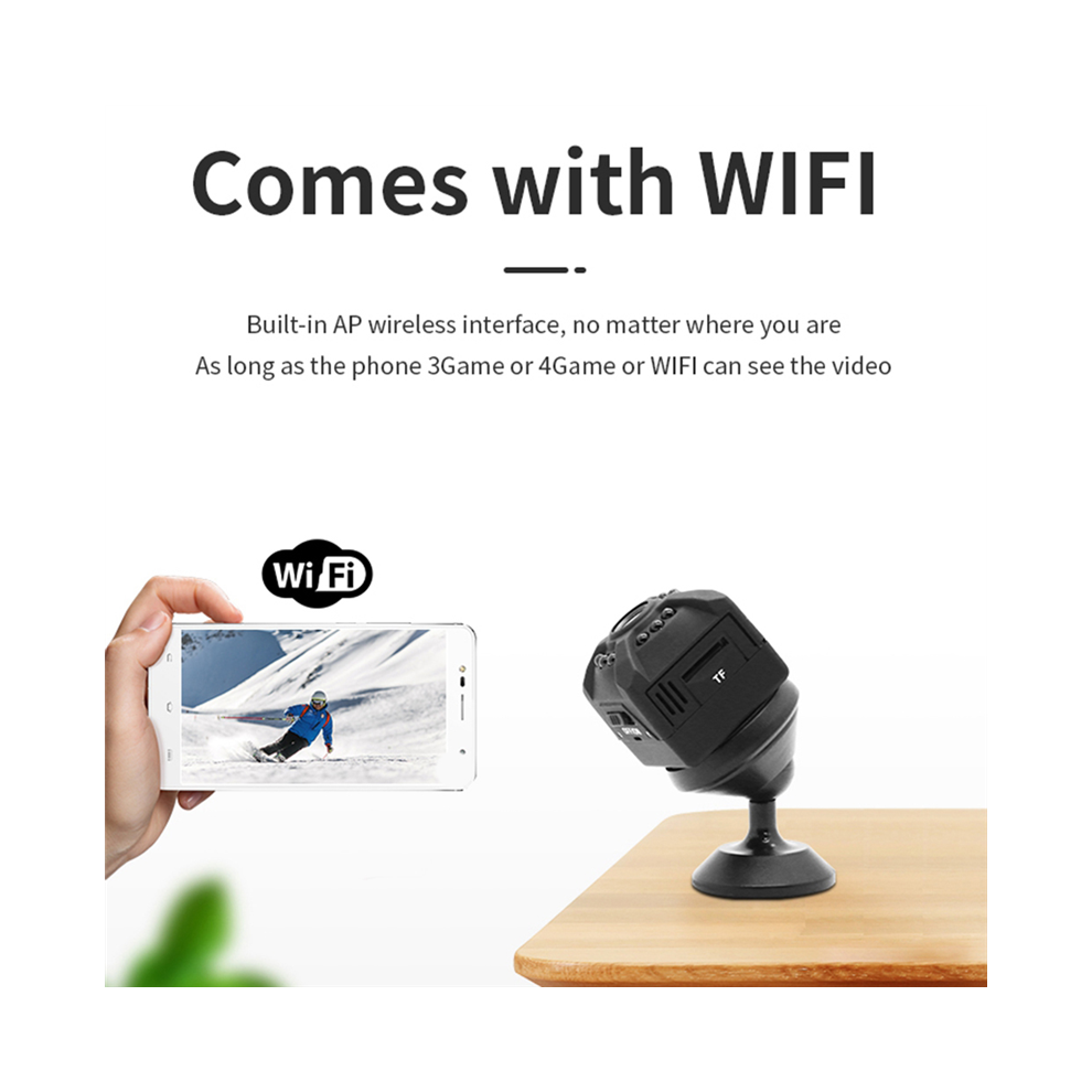 Mini caméra cachée sans fil, sécurité WiFi, petites caméras IP, maison intelligente, vision nocturne, caméscope magnétique, surveillance