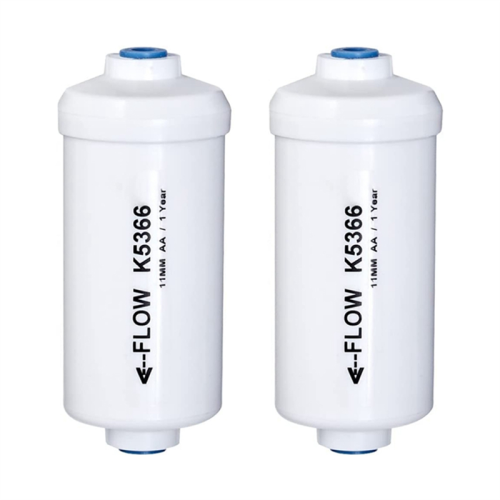 2 Pcs Replacement Fluoride Water Filter K5366 Compatible with Filtering System Purification Elements 1