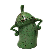 Canister with Attitude,Fun Airtight Kitchen Storage Canisters,Cute Food Tank Lid Green