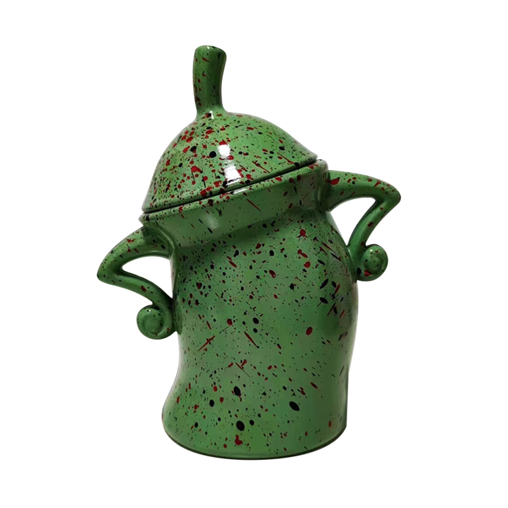 Typecat Canister With Attitude,Fun Airtight Kitchen Storage Canisters,Cute Food Tank Lid Green