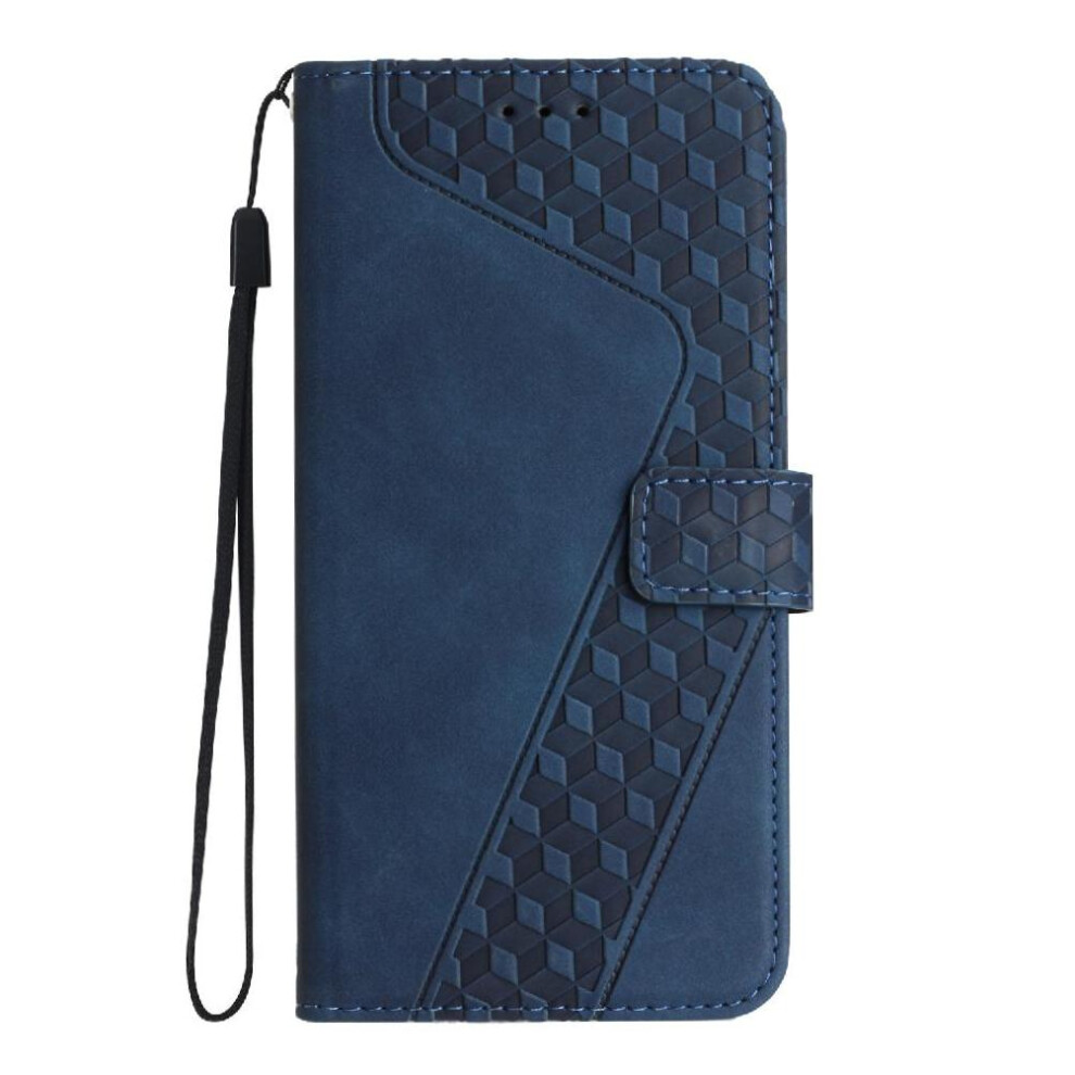 (Blue) Phone Case For Iphone 16E Card Slots Cover Magnetic Flip Folio Kickstand Wallet Blue 764544147644