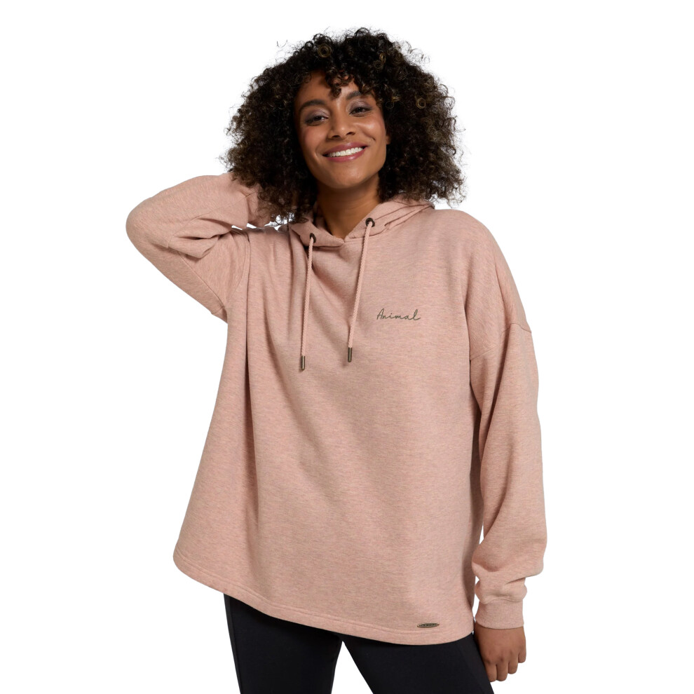 (10 UK, Light Pink) Animal Womens/Ladies Amber Organic Relaxed Fit Hoodie
