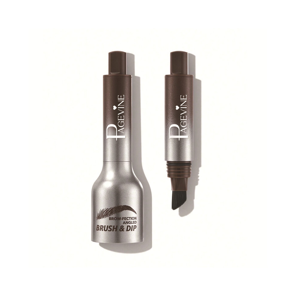 Waterproof Brow Fection Angled Brush & Dip,CHOCOLATE
