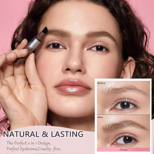 Waterproof Brow Fection Angled Brush & Dip,CHOCOLATE 2