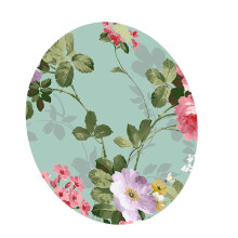 (F - 120cm (48 Inch))Waterproof Non-slip Round Elastic Table Cover Classic Pattern Table Cloth