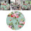 (F - 120cm (48 Inch))Waterproof Non-slip Round Elastic Table Cover Classic Pattern Table Cloth 2