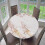 (B - 120cm (48 Inch))Waterproof Non-slip Round Elastic Table Cover Classic Pattern Table Cloth 3