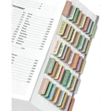 Bible Tabs, Laminated Bible Tabs for Study Bible, Large Print Neutral Bible Tabs for Easy Navigation, Boho Theme, Bible Index Tabs