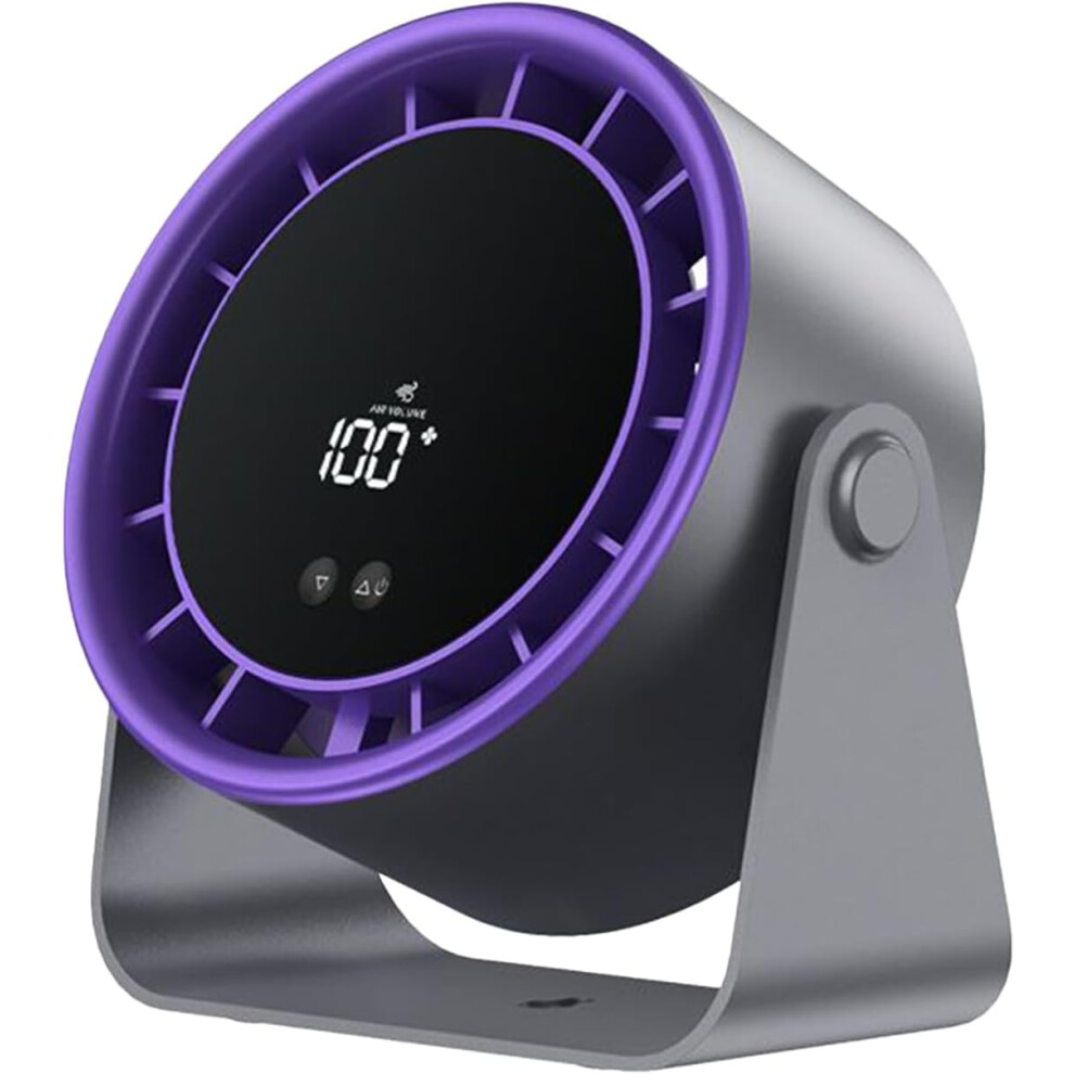 Desk Fan - Cooling Fan with 5-Speed - Rechargeable Ventilator for Bedroom Camping Dorm Room Kitchen Outdoor Desktop