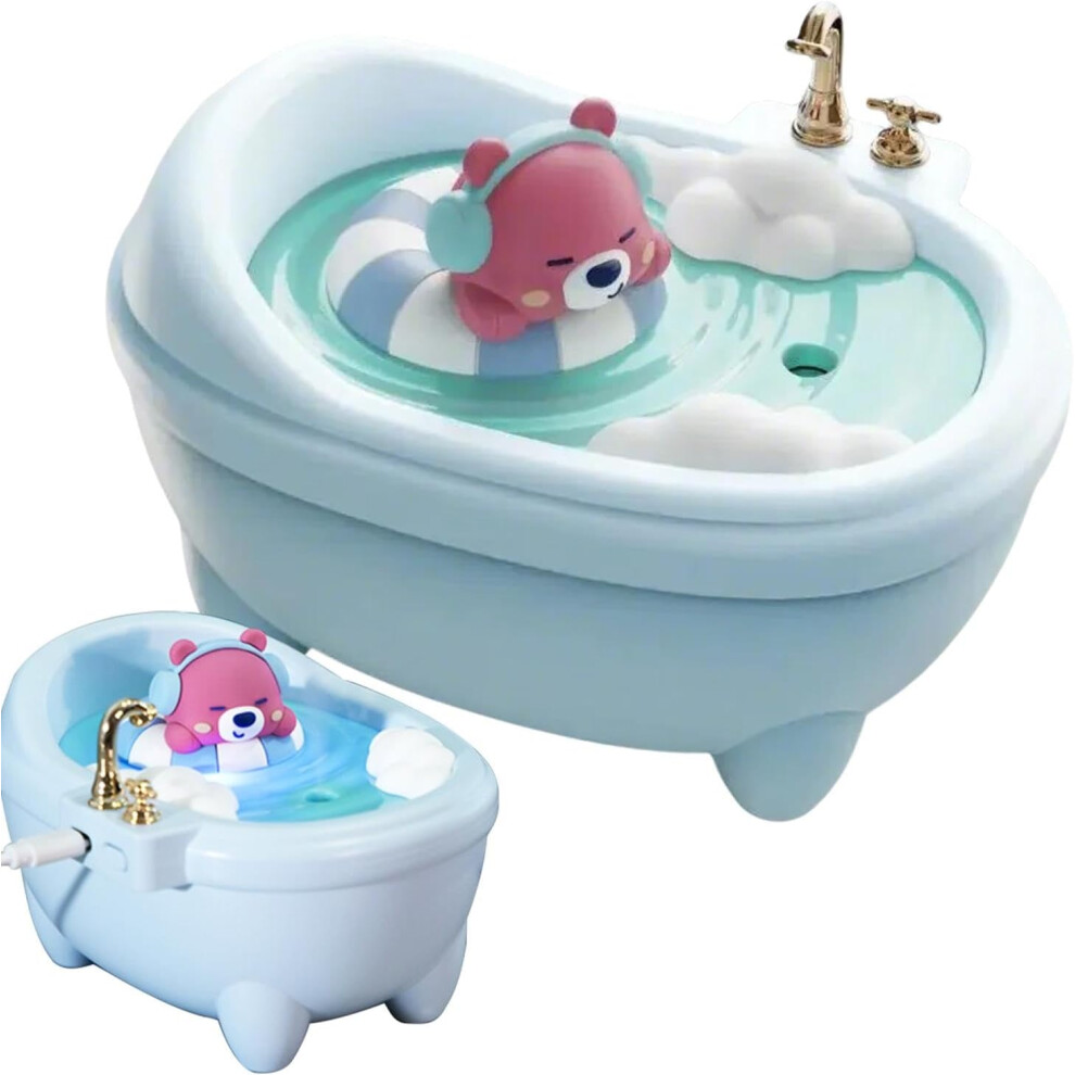 (Blue) Quiet Cool Mist Air Humidifier - Bathtub Design Animal Humidifiers,Quiet Air Kids Humidifier for Nursery with Night Light for Kids, All Ages, F