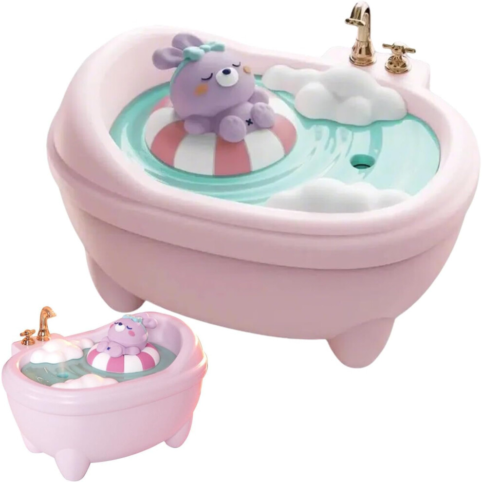 (Pink) Quiet Cool Mist Air Humidifier - Bathtub Design Animal Humidifiers,Quiet Air Kids Humidifier for Nursery with Night Light for Kids, All Ages, F