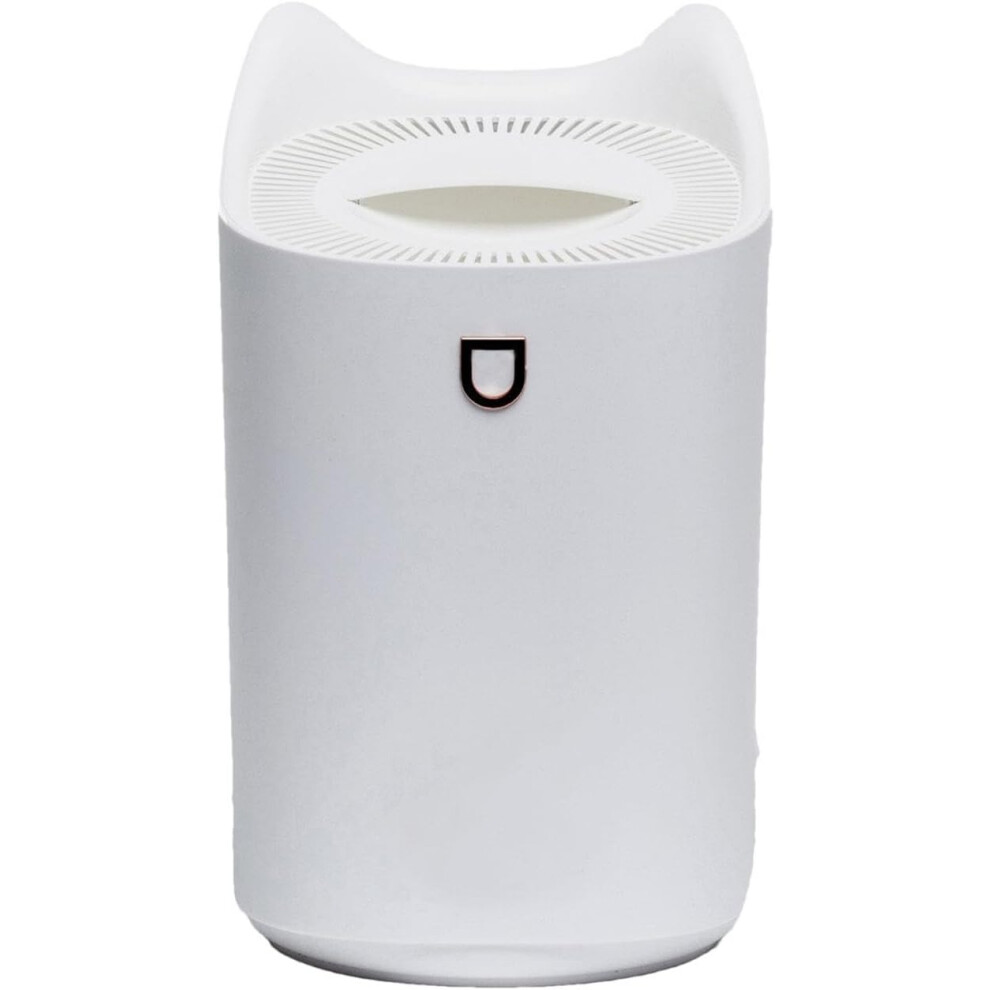 () Humidifiers For Bedroom, Mist Humidifier With Colorful 2 Nozzles, 3L Travel Humidifier, 3 Mist Modes, Quiet Humidifier For Nightstand, White/Light