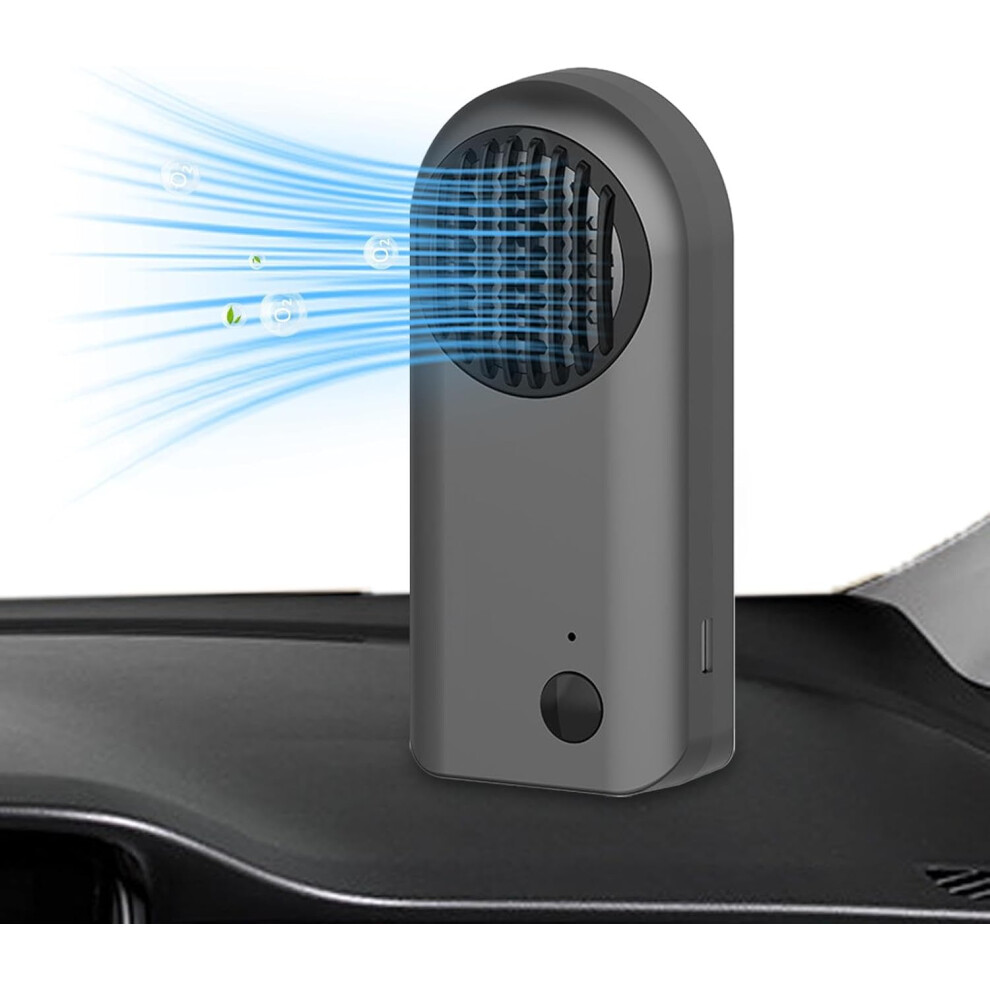 (1200Mah, ) Car Air Purifier Ionizer | Smell Odor Removal Eliminator Machine,Freshener Deodorizer Portable Cordless Battery Powered Scent Eliminat Gray