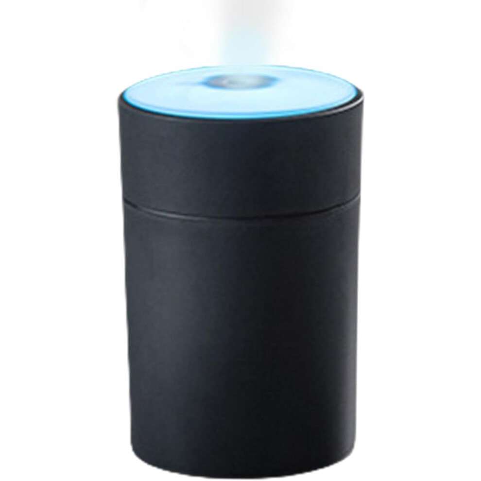 () Usb Humidifier For Desk, 200Ml Timer-Controlled Desktop Usb Humidifier, Colour Changeable Household Decorative Humidifier For Bedroom, D Black/Light