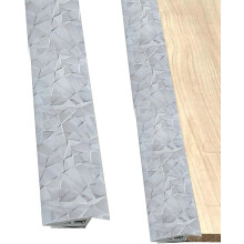 (L#s) Threshold Transition Strip - PVC Threshold Molding Trim | Adhesive Threshold Molding Trim, Floor Flat Divider Strip for Uneven Floors Heights