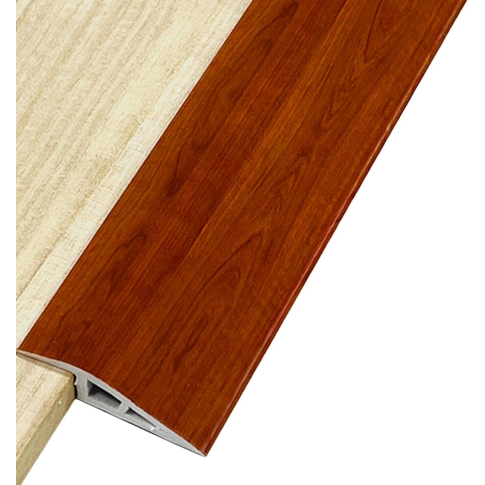(M#o) Threshold Transition Strip - PVC Threshold Molding Trim | Adhesive Threshold Molding Trim, Floor Flat Divider Strip for Uneven Floors Heights