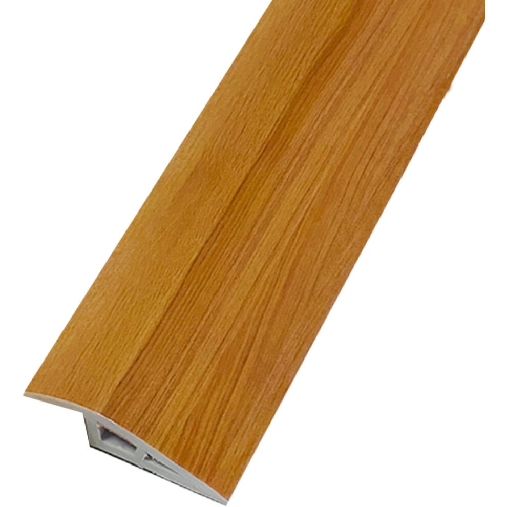 (L#v) Threshold Transition Strip - PVC Threshold Molding Trim | Adhesive Threshold Molding Trim, Floor Flat Divider Strip for Uneven Floors Heights