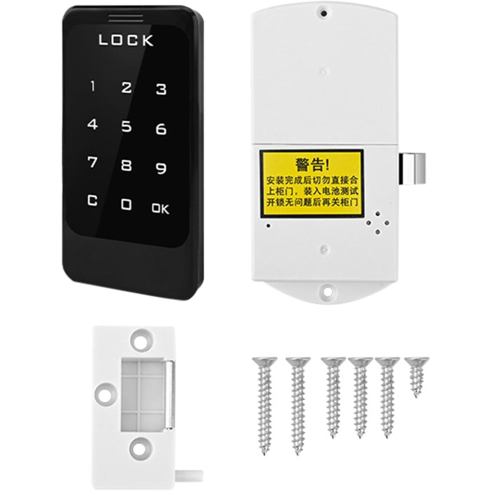 Keyboard Cabinet Lock,Password Touch Cabinet Lock Drawer Lock | Digital Keyless Child Safety Keypad Lock for Gym & Supermarket