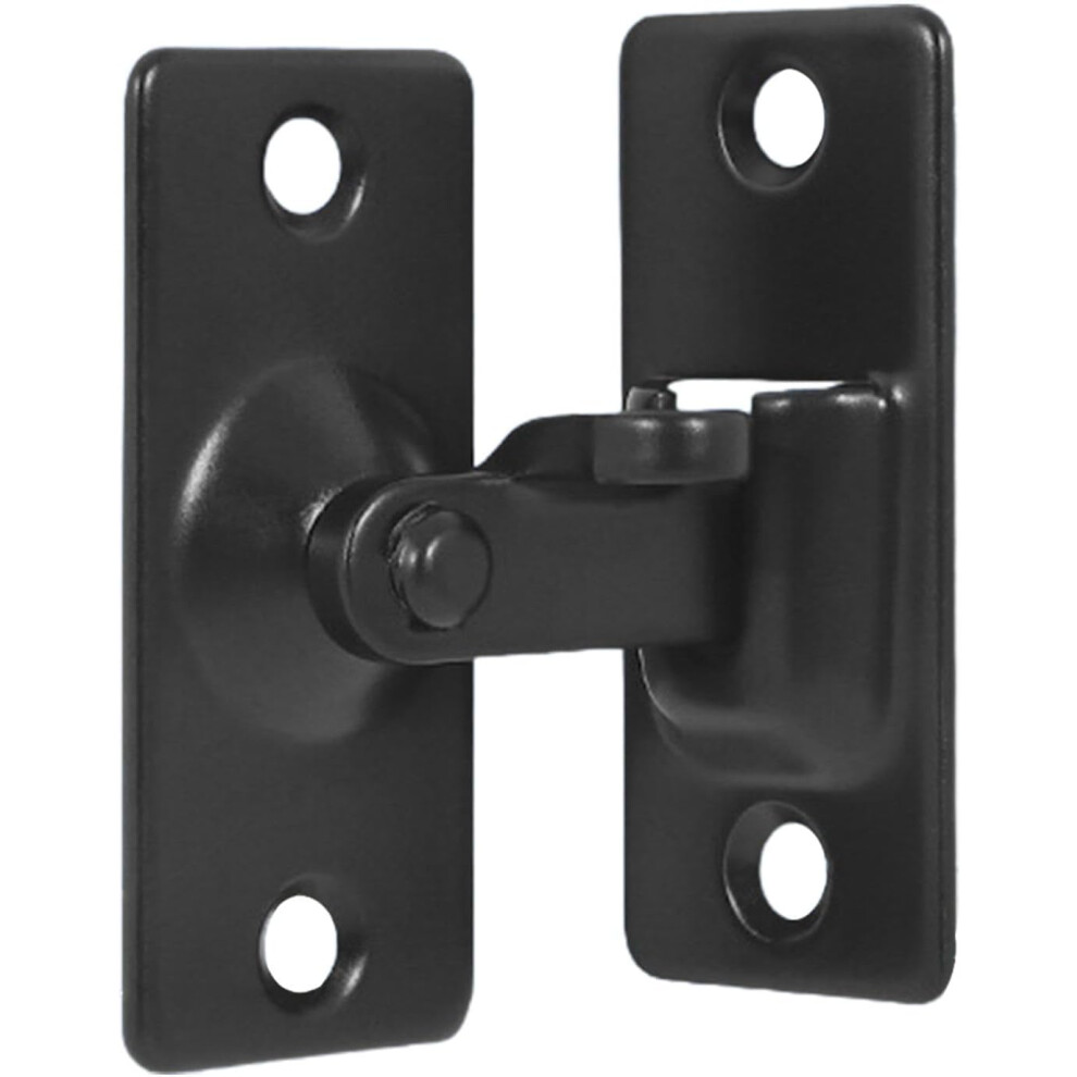 (Black) Door Latches & Bolts | Right Angle Design Gate Latches - Long Lasting Door Lock Enhanced Security for Home Offices Commercial