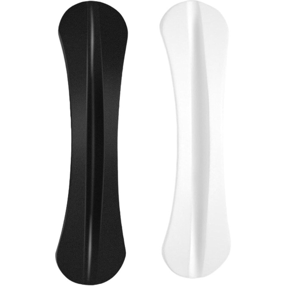 (White) Finger Pull Cabinet Handles - Push Pull Handles Helper with Adhesive,No Drilling Multipurpose Convenient Opening Cabinet Drawer Pulls for Wind