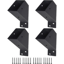Pergola Bracket and Screws - Pergola Brackets 45 Degree Support Bracket,Connector Brace 2x4 inches Shelf Bracket with Screws for Gazebo