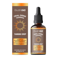 Drinkable Sunless Tanning Drops - Moisturizing Bronzing Tanner for Face & Body, Effortless Dark Tan