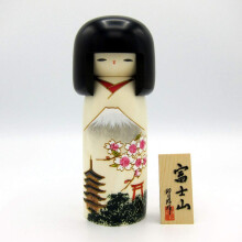 Boneca Kokeshi Sosaku Fujiyama Feita no Japão