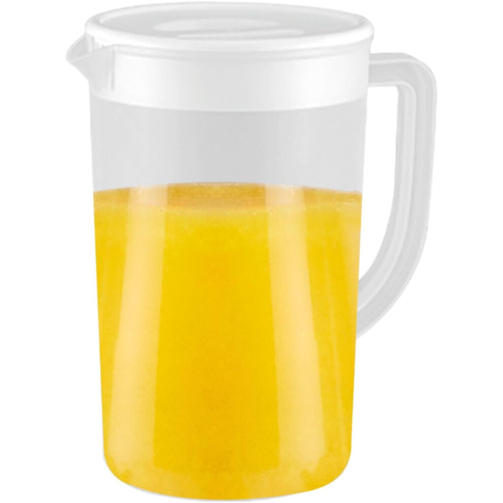 Clear Pitcher with Lid - Large 2.7L Water Carafe Drink Pitcher Jug,Clear Ice Tea Maker Fridge Water Bottle Milk Cold Kettle Lemon Carafe Tea Container