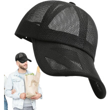 Mesh Hats for Men | Adjustable Sun Protection Mesh Baseball Hat | Sports & Outdoors Clothing, Fishing Accessories for Rock Climbing, Mountaineering,