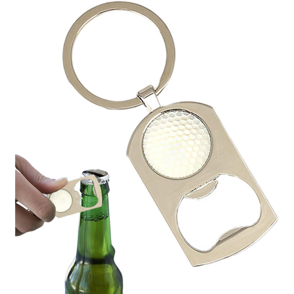 (Golf) Keychain Bottle Opener | Basketball Soccer Cool Beer Bottle Opener Keyring,Soda Bottle Opener Keychain Accessories, Multifunctional Metal Keych