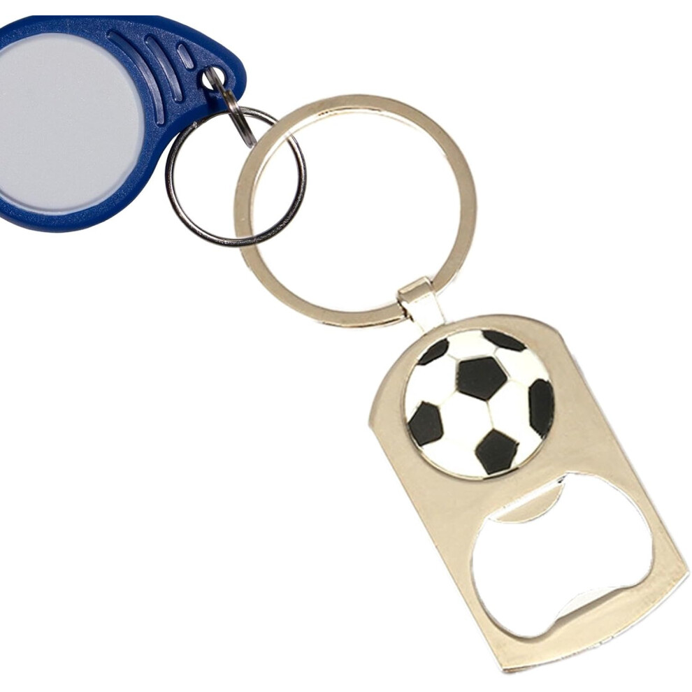 (Football) Keychain Bottle Opener | Basketball Soccer Cool Beer Bottle Opener Keyring,Soda Bottle Opener Keychain Accessories, Multifunctional Metal K