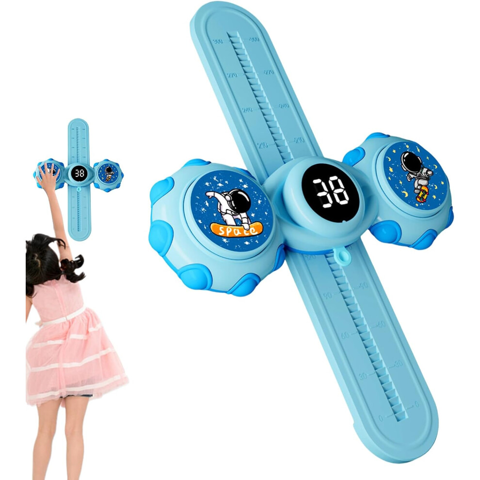 (Blue) High Training Touch Counter Device - High Training Touch Counter Device With Led Light,Smart Counting Height Trainer Tool With Intelligent Voic