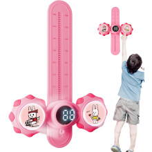 (Pink) High Training Touch Counter Device - High Training Touch Counter Device With Led Light,Smart Counting Height Trainer Tool With Intelligent Voice
