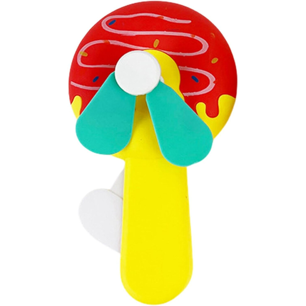 Hand Powered Fan Toy,Manual Press Summer Personal Fans Cooling Fan - Comfortable Safe Handheld Press Small Fan, for Camping Picnic Bedroom