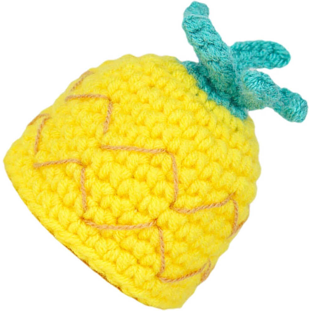 (Pineapple) Banana Saving Hats, Banana Storage Reusable Preserver, Crochet Preserver For Banana, Ensures Bananas Stay Fresher Longer, Cute Standard Si