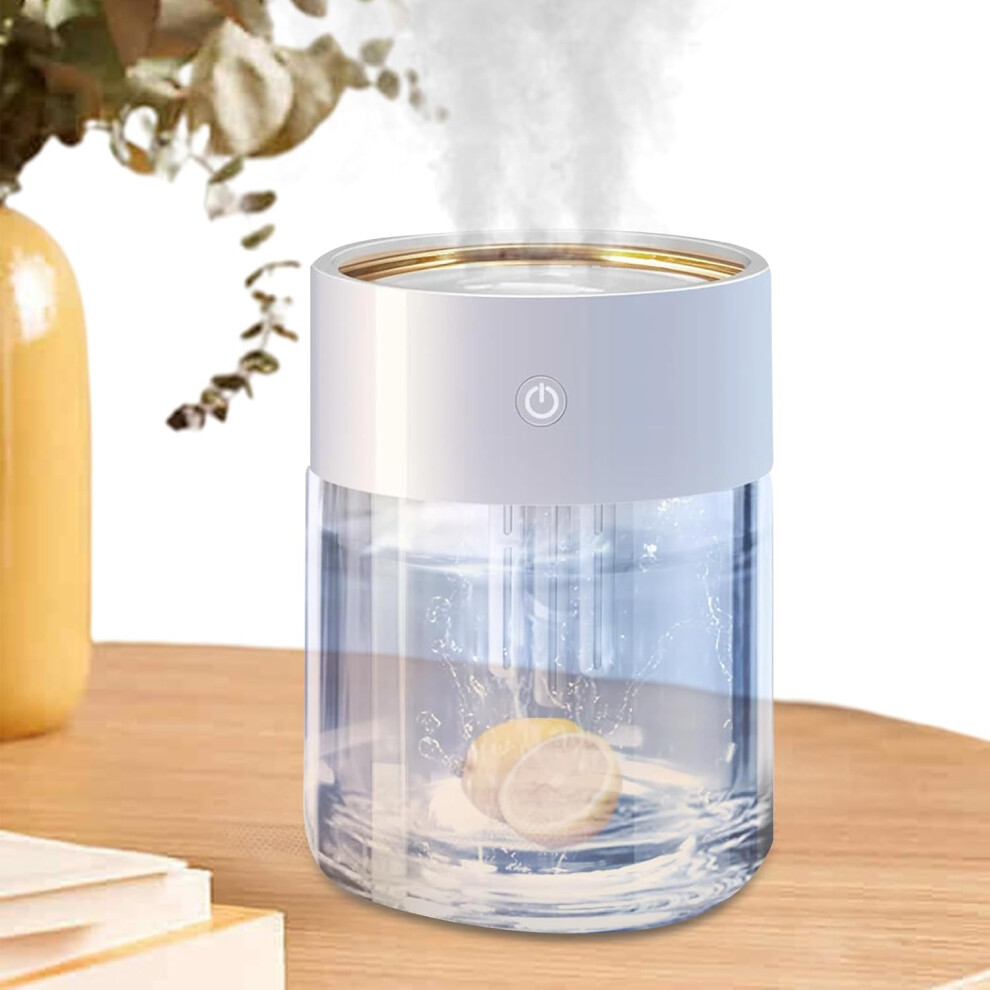 Mist Humidifiers for Bedroom - 2L 3 Spray Mist Humidifier with LED Light - Large Capacity Odor Freshener Portable Humidity Control for Plants & Car