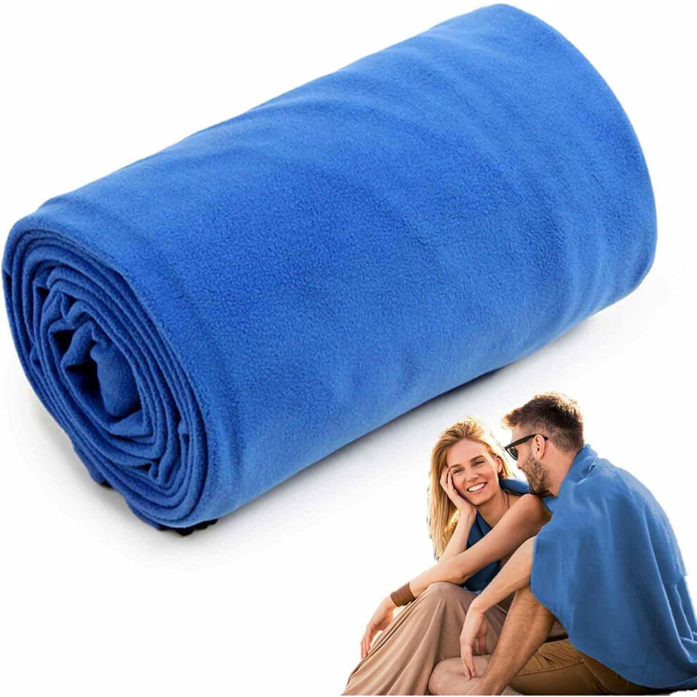 (Royal blue) Sleeping Bag Liner for Camping | Travel Sheet Sleep Sack with Zipper | Camping Sleep Sack Travel Sheet with Storage Bag, Travel Sleep Sack for
